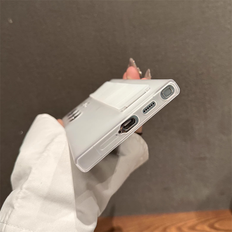Funda de lujo ultrafina de silicona elástica mate con correa para la muñeca a prueba de golpes para Samsung S25 S24 S23 Ultra S25 Plus PC cubierta transparente dura