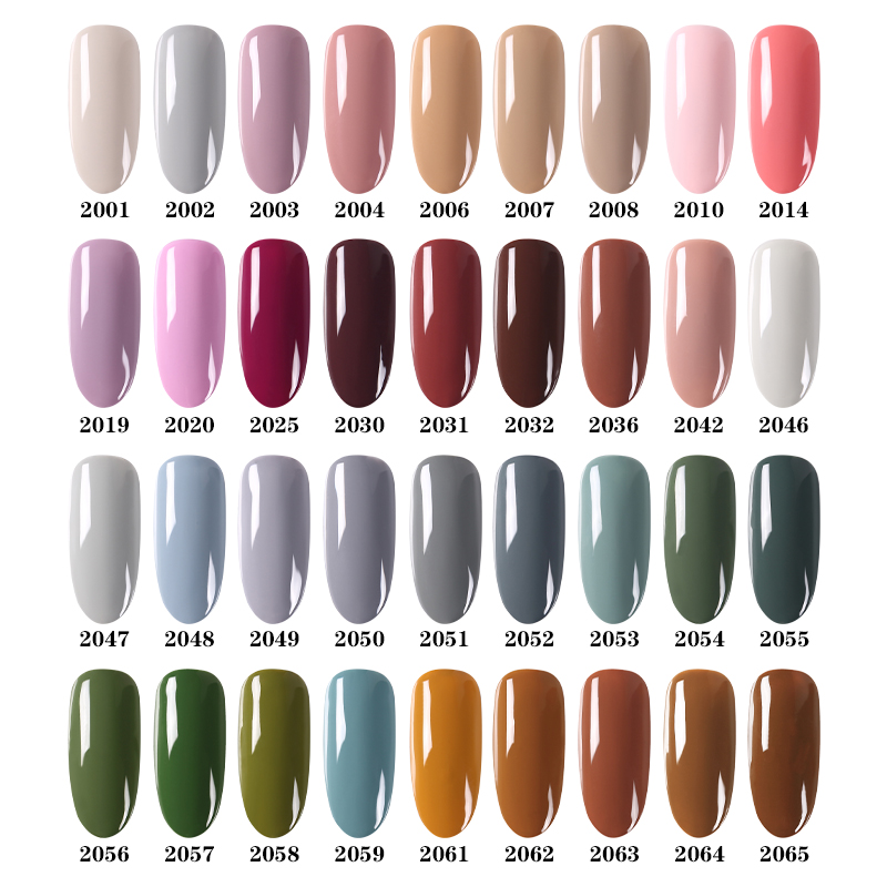 NAILCO 15ml Winter Coffee Color Gel Nail Polish Varnish Nail Art Manicure Nail Supplies Soak Off UV Semi Permanent Nail Glue