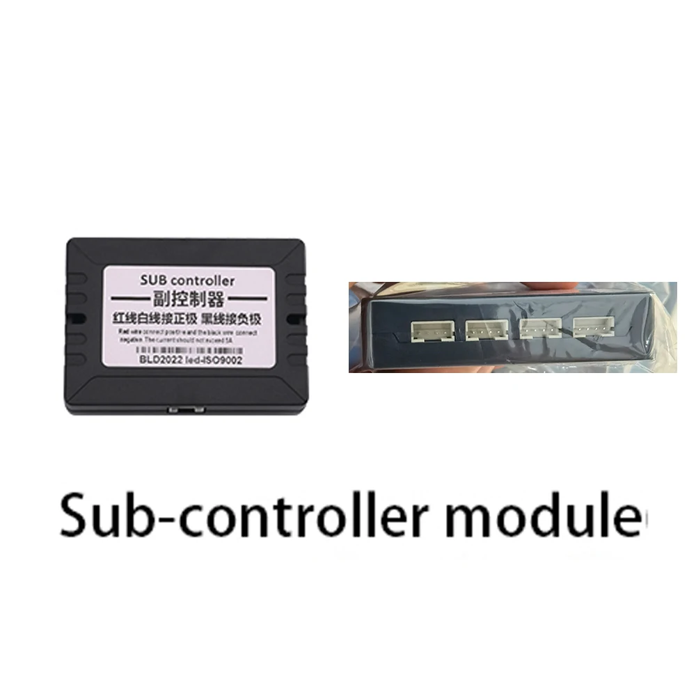 64 สี Ambient Light อะไหล่ Auto parts 35/75/110 ซม.แถบหลัก/Sub Controller สายไฟต่ออุปกรณ์เสริมสําหรับรถยนต์