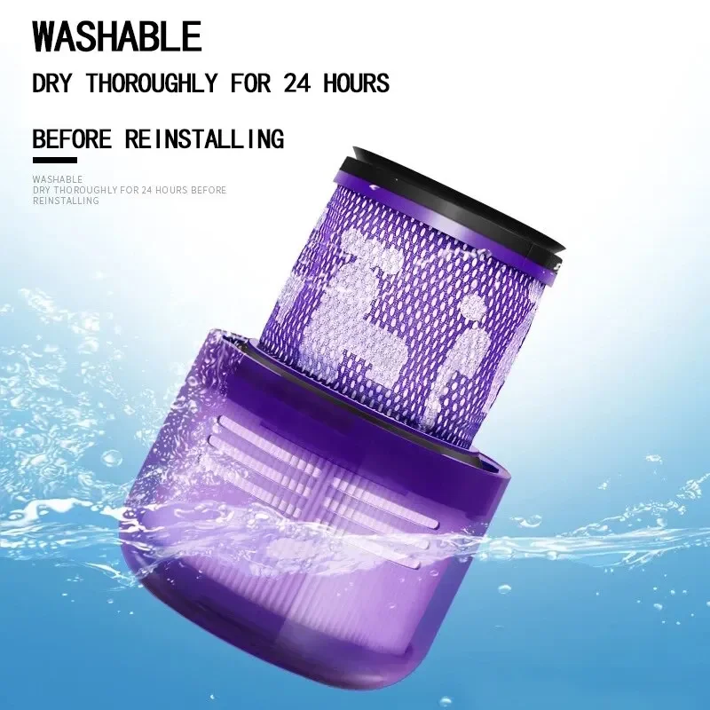 Élément filtrant pour aspirateur Dyson V10 Version américaine, accessoires de remplacement lavable, post-filtre HEPA, pièces de rechange réutilisables