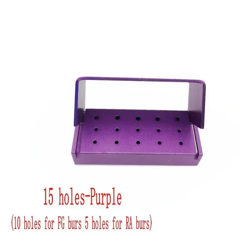 30/15 Löcher Aluminium Dental Burs Halter Block Dental Desinfektion Box Für FG Bohrer Und RA Bohrer