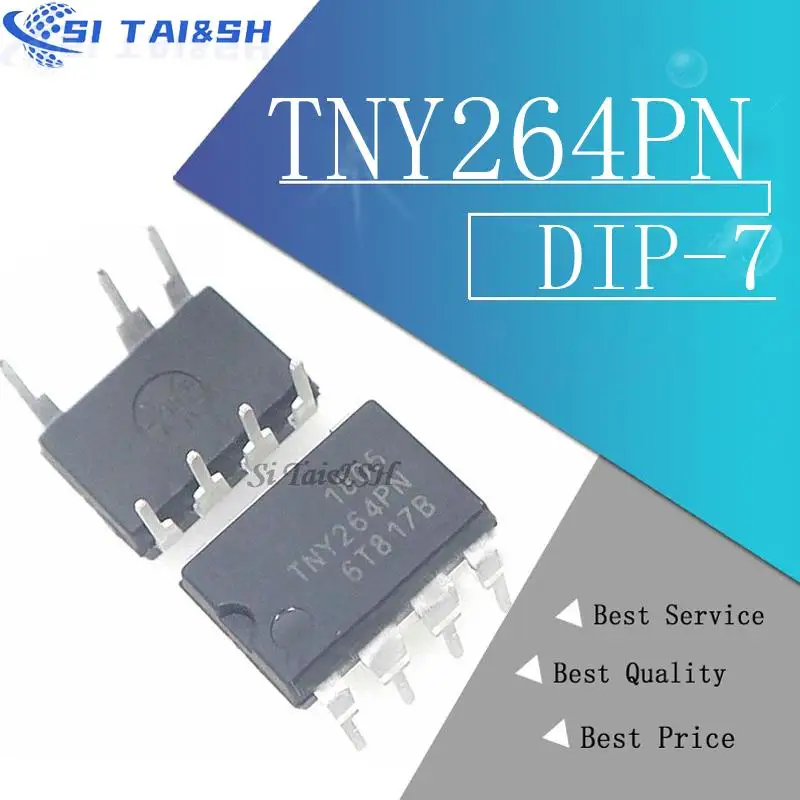 10PCS TNY264PN Schwarz kunststoff schutzhülle Für DIP-7 TNY264 DIP TNY264P 264PN neue und original