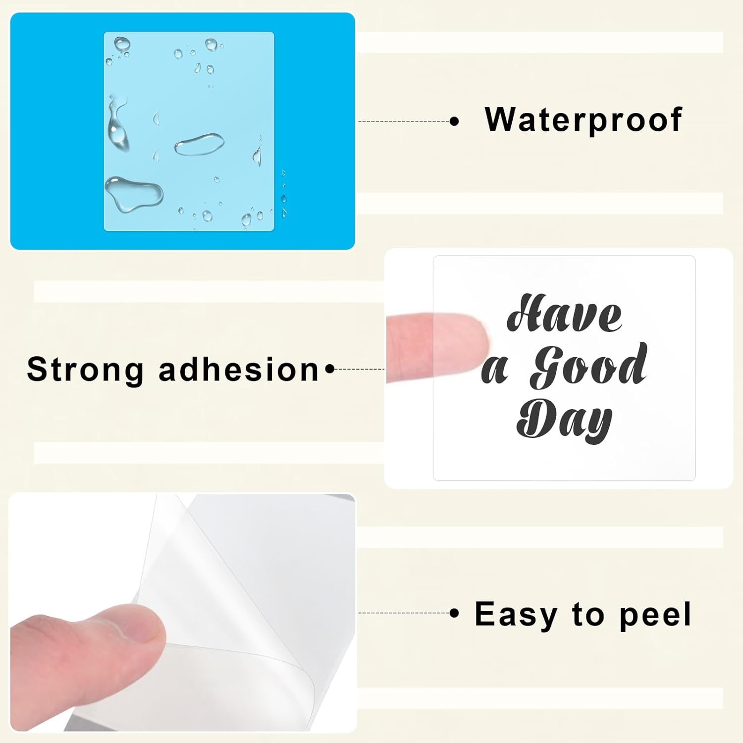 Mehrfarbiger Thermo-Etikettenaufkleber, selbstklebend, 20–50 mm, Thermopapier, kompatibel mit Phomemo M110 M200 M220 E210 P50, Etikettendrucker