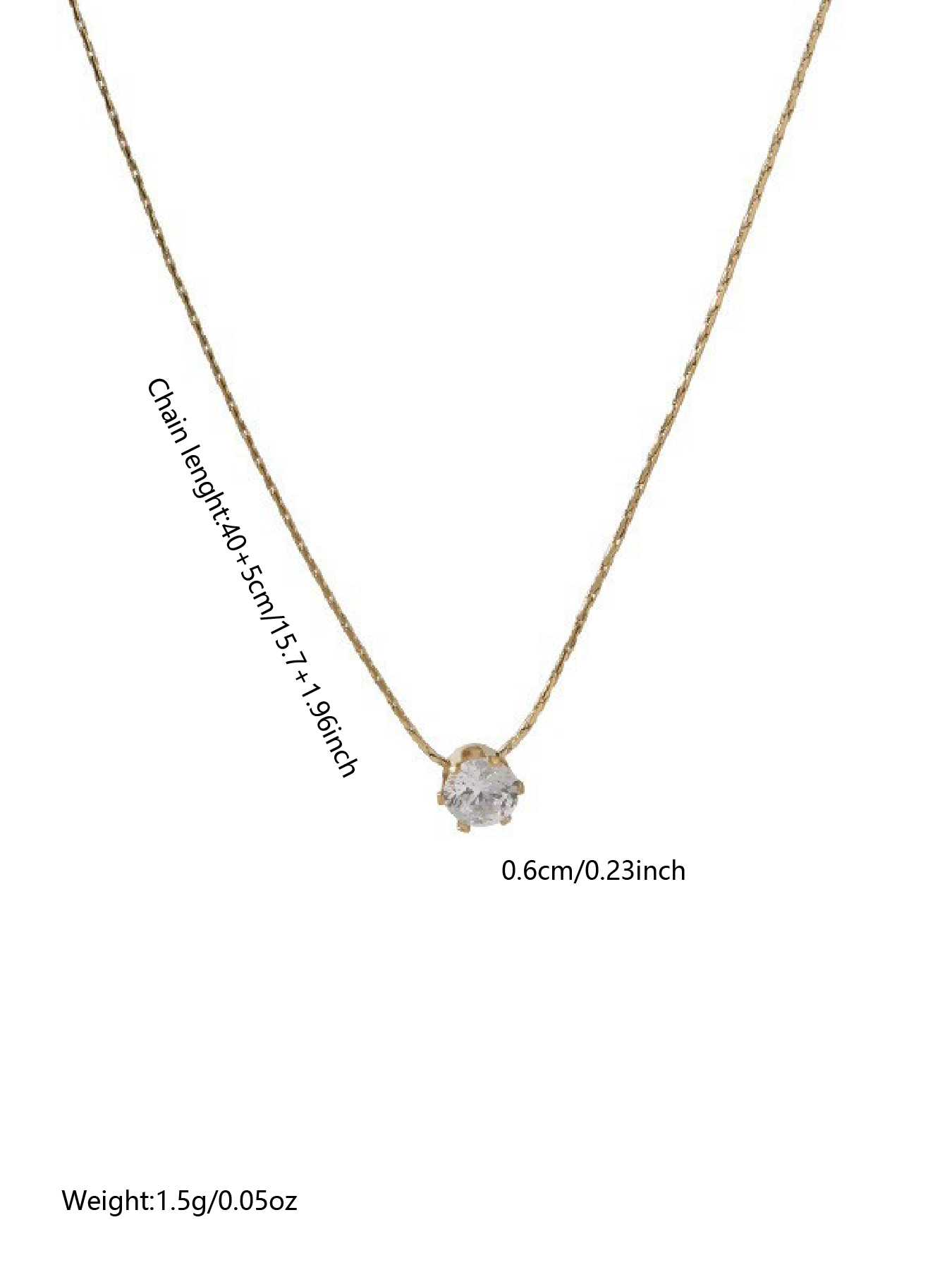 Collier pendentif diamant en or plaqué acier inoxydable, bijoux en Zircon pour femmes