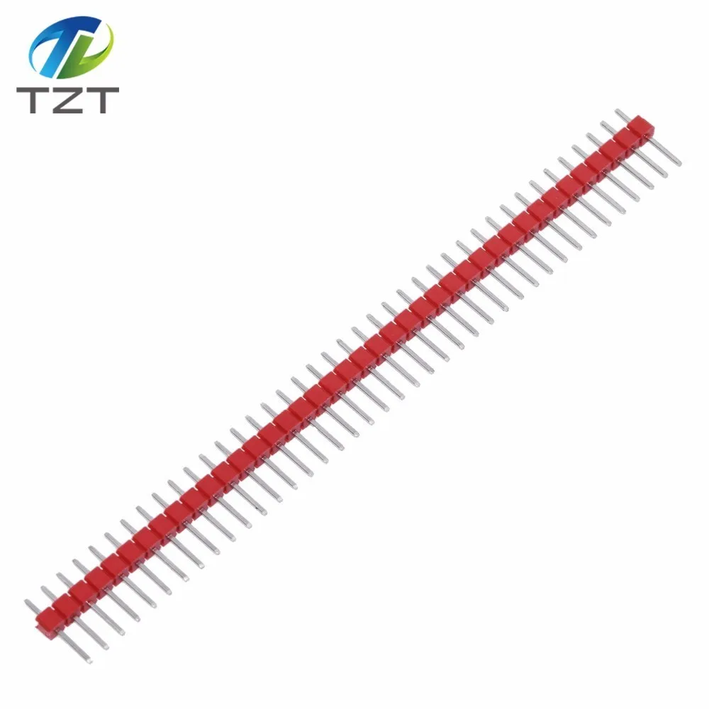 40Pin 1x40P 2,54 MM Stecker Zerbrechlicher Stiftleistenstreifen 2,54 Lang Blau Rot Weiß Grün Gelb Stecker 5 Farben Kit