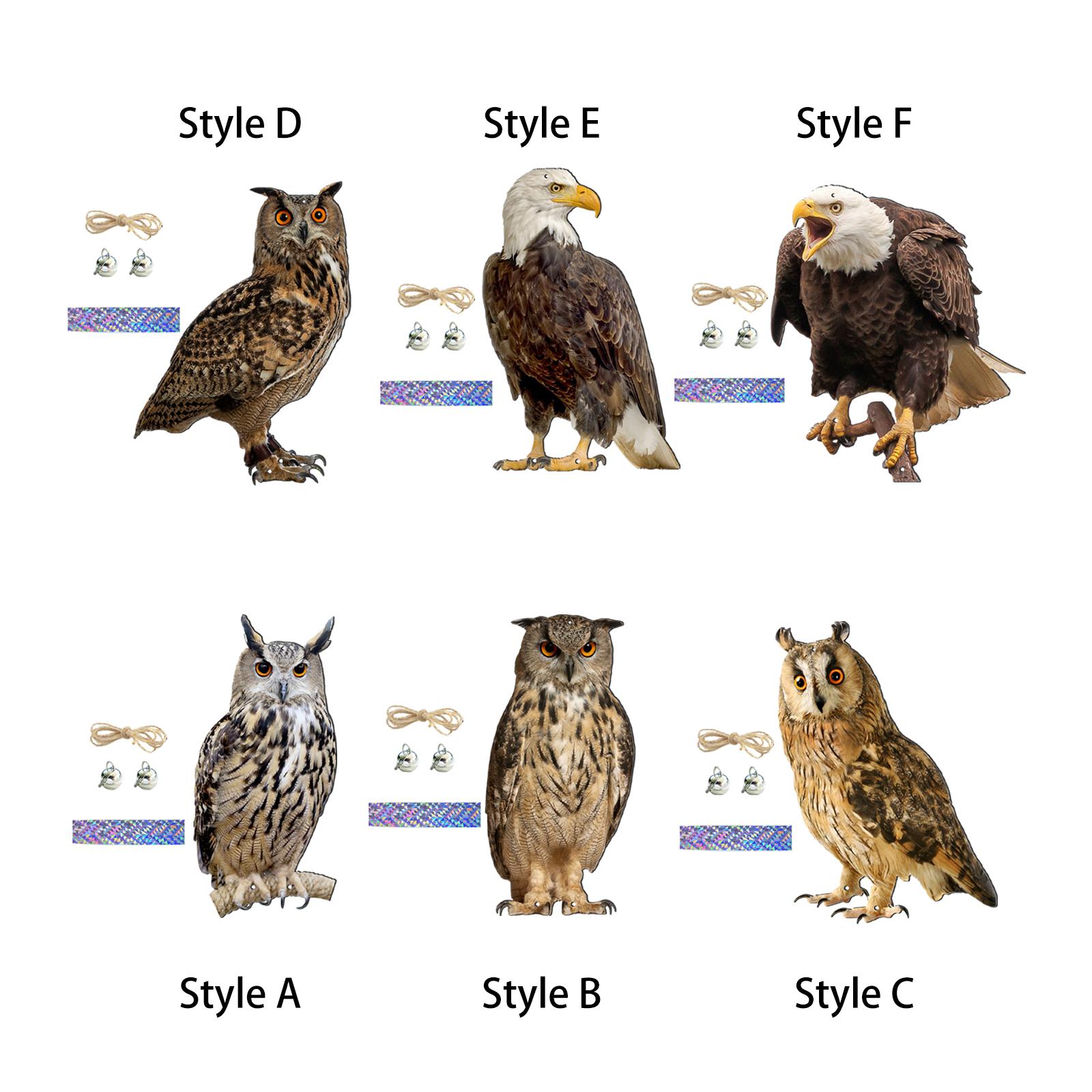 Fake Owl Realistic Decoration Owl to Keep Birds Away Owl Decoy Owl Scarecrow for