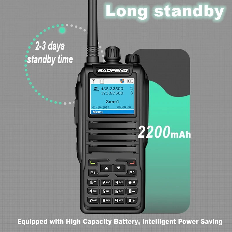 Baofeng DMR DM 1701 Digital Walkie Talkie Dual Mode Analog Two Way วิทยุเปิด GD77 Dual Time Slot ชั้น 1 + 2 Ham วิทยุยาว