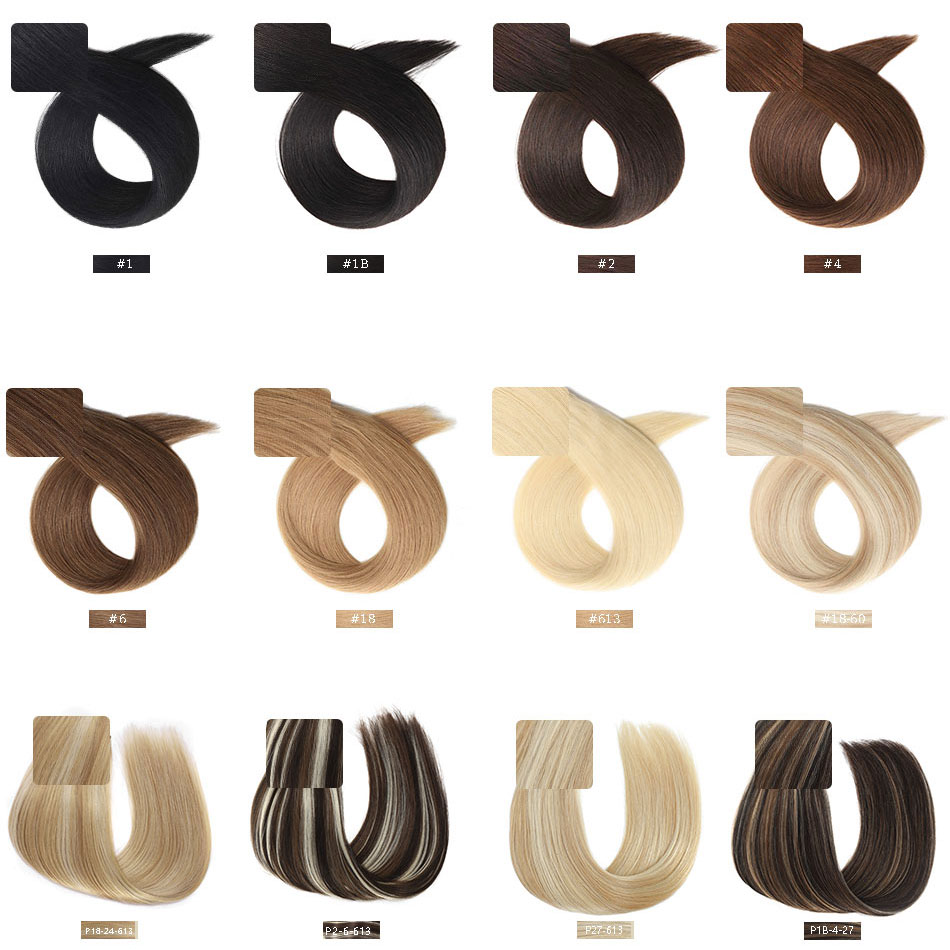 PLADIO เทปต่อผมมนุษย์ผมธรรมชาติผมยุโรปตรงสีบลอนด์ Weft กาว Remy Hair Extension