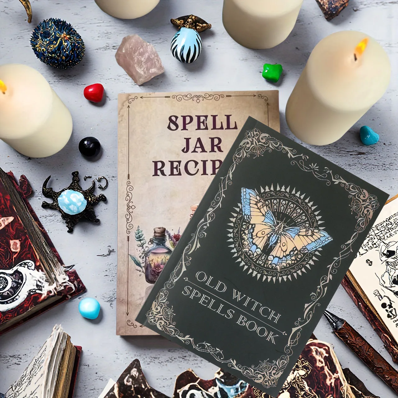 Magiczne Księgi Zaklęć dla Nastolatków i Dorosłych, na Halloween, Boże Narodzenie, Prezenty Urodzinowe, Akcesoria do Gier RPG na Stół