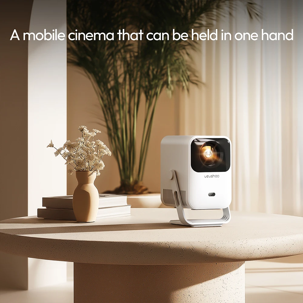 Vevshao A15 Projetor Inteligente Portátil Android 13 Projetor Dual WiFi Auto Keystone Focus Pocket Beamer Home Reunião Video Cinema