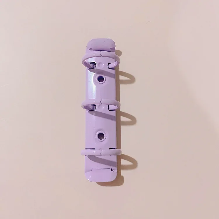 A8 Schreibwaren Bindung Clip Elastische O-förmigen Multi-farbe Einstellbare Eisen Clip Mini Lose Blatt 3-loch Clip metall Lose Blatt Ringe