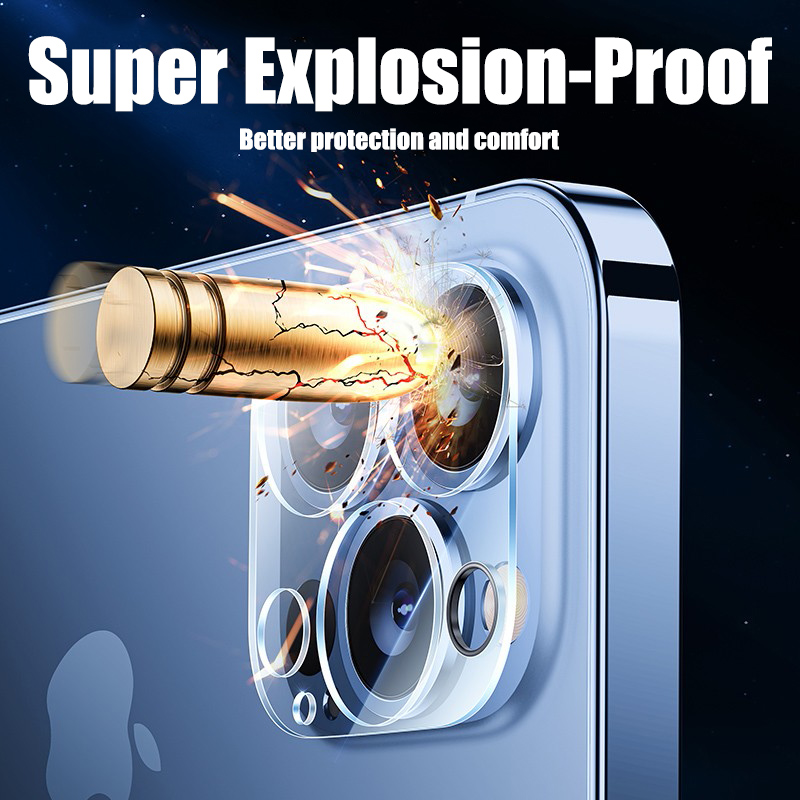 Protectores de vidrio HD para cámara trasera de iPhone, película protectora de lente para iPhone 13, 11, 12, 14 Pro Max, 14, 13, 15 PRO MAX, 4 unidades