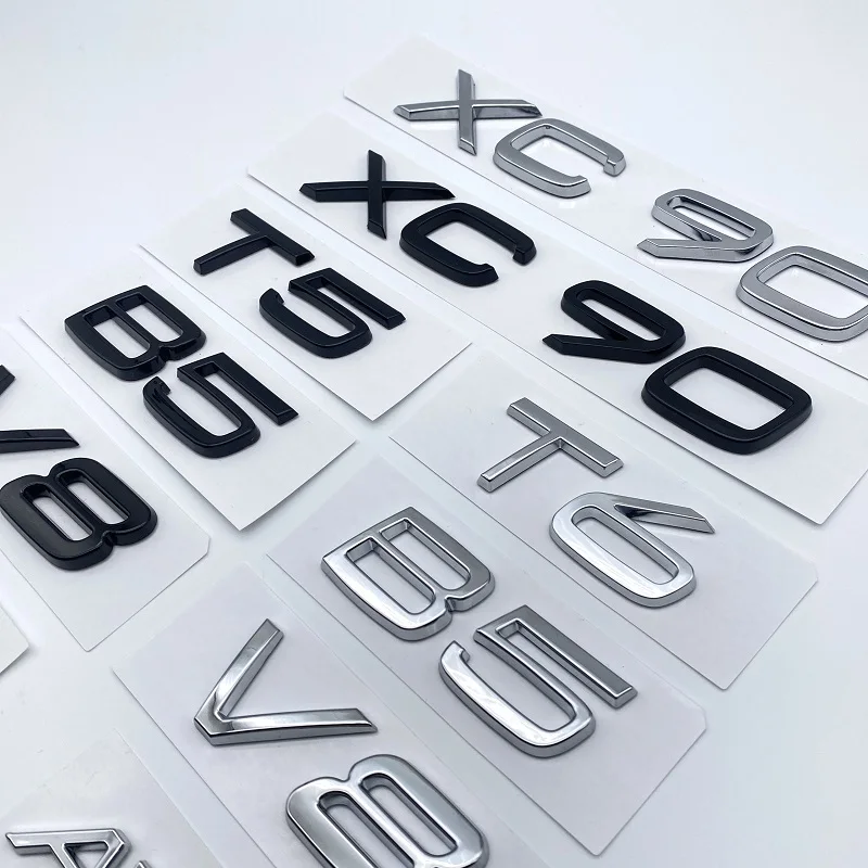 3D AWD T3 T5 T6 T8 B3 B4 B5 B6 V8 Logo Emblem Badge Decal Xe Nhãn Dán Cho Volvo C30 V40 V60 S40 S60 XC60 XC90 XC40 S80 S90 S80L S60L Xe Stying