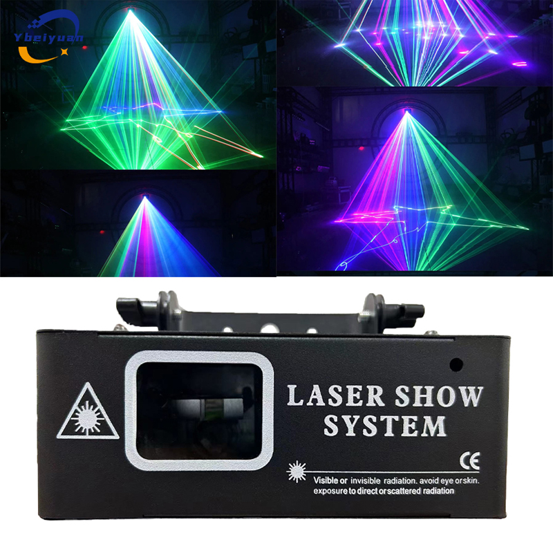 Projetor de digitalização a laser de animação RGB colorido 500MW, controlador DMX512, DJ festa bar casamento KTV discoteca iluminação de palco