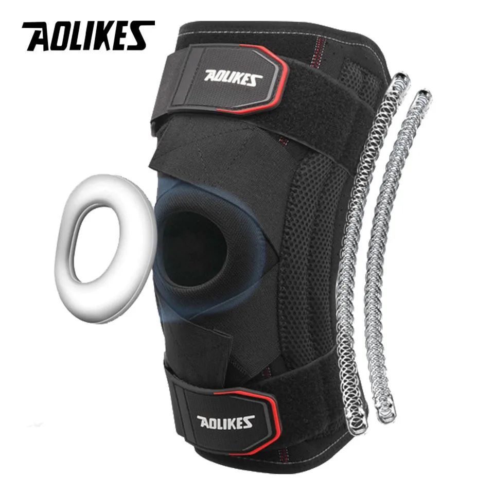 AOLIKES 1PCS เข่ารั้งสําหรับปวดเข่า Patella GEL Pad & ด้านข้าง Stabilizers เข่าสนับสนุนข้ออักเสบ Meniscus การกู้คืนการบาดเจ็บ