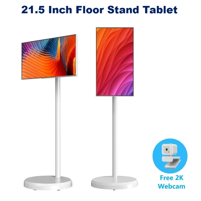 21.5 inch Android tablet computer HD display floor-standing display terminal ultra-thin frame rotating touch all-in-one machine