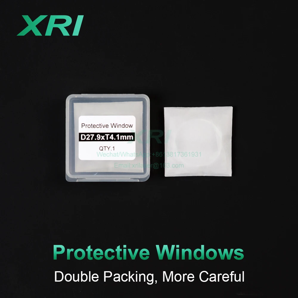Sợi Laser Bảo Vệ Cửa Sổ Bảo Vệ Ống Kính Windows Dia18/20/24. Năm 9/27.9/30/34/37 Cho WSX Precitec Raytools WSX Bodor Đầu Laser