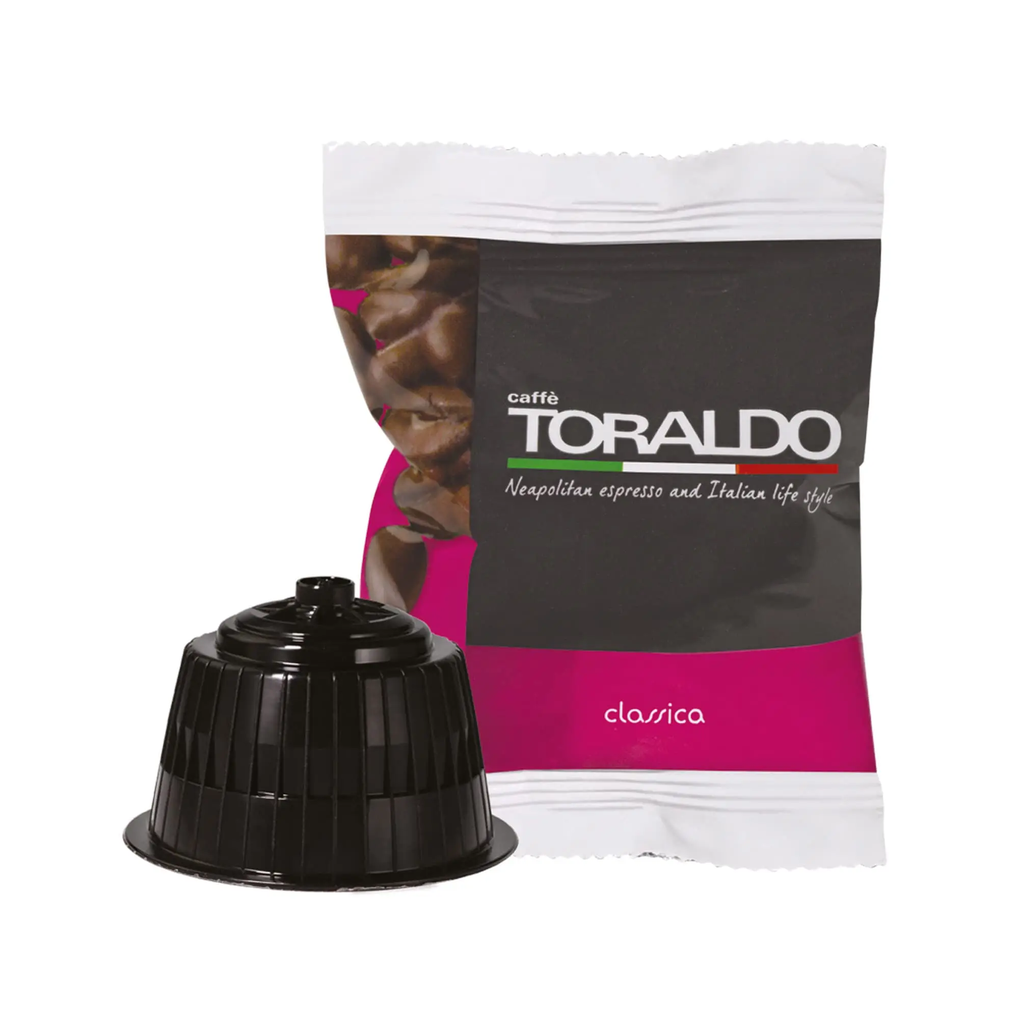 CAFÉ TORALDO |   Dolce Gusto * |   Café sélectionné, grillé et torréfié en Italie |   Excellence du café napolitain (200 capsules, mélange classique)