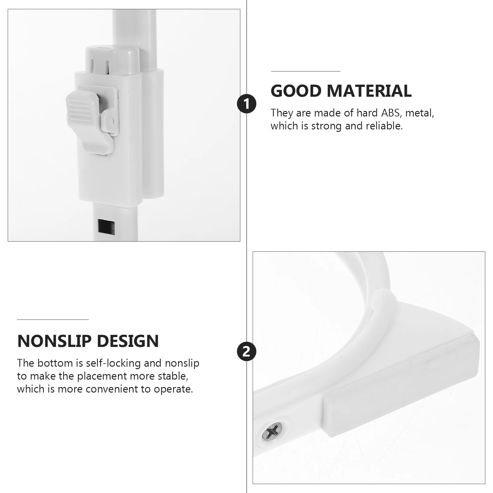 Adjustable Height U Shaped Desk Legs Replacement Bed Table Legs Self Locking Folding Furniture Parts Sturdy Metal Supports