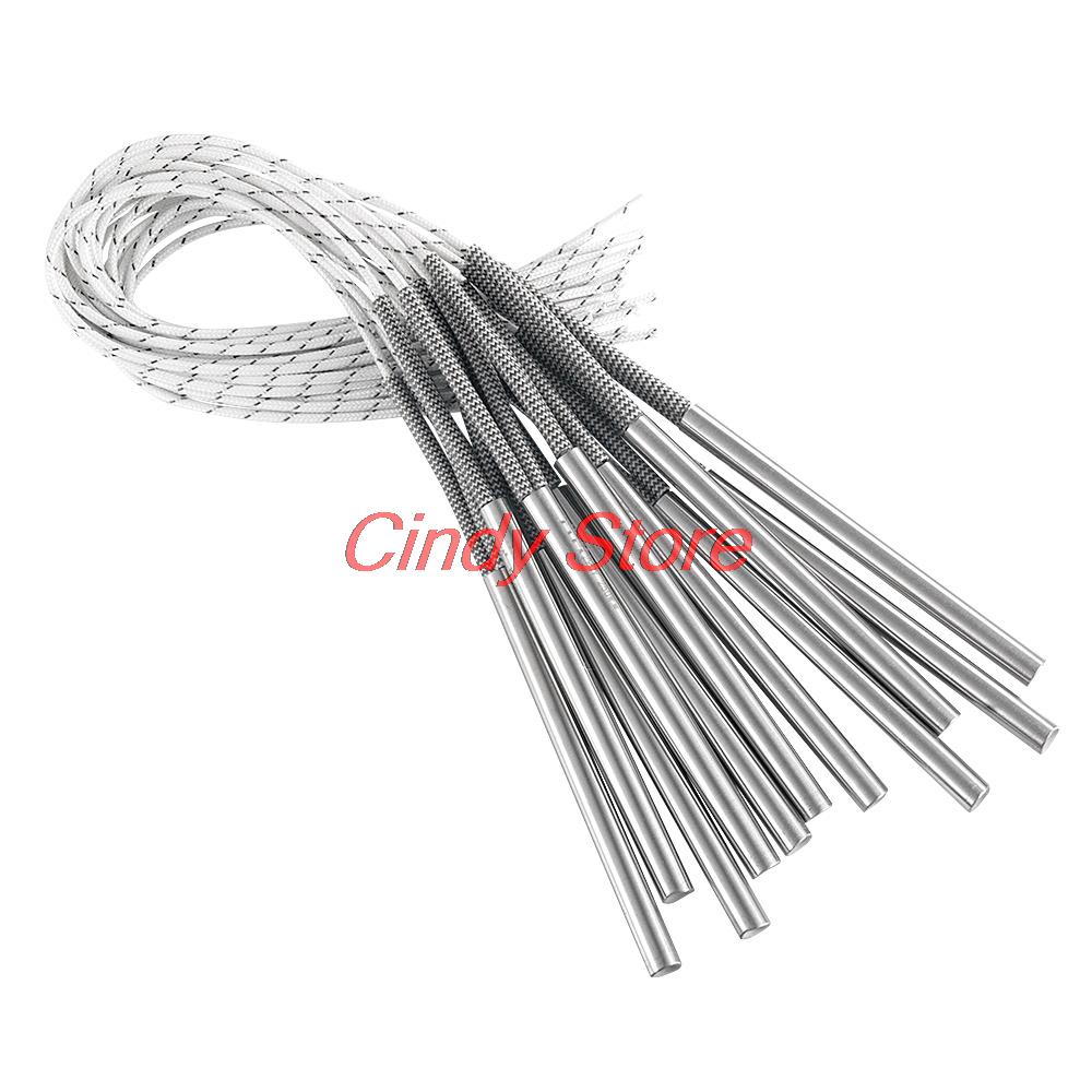 1PCS Form Patrone Heizungen Heizelement Zylindrischen Rohr 6mm/8mm/10mm Rohr AC220V 30W-500W
