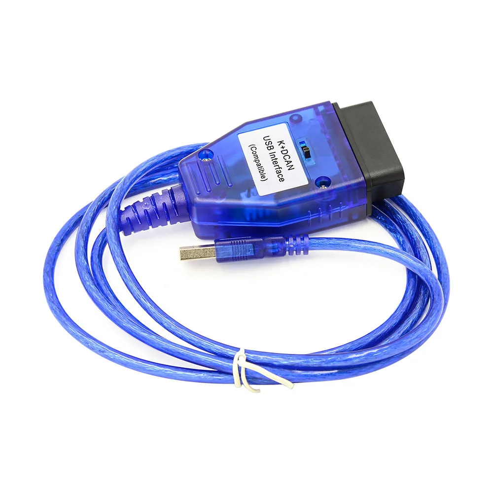 OBD2 Auto Connector Code Diagnostische Interface Tool Voor INPA BMW E Chassis K DCAN Met Schakelaar Voor BMW K + KAN K-Lijn FTDI FT232 Chip