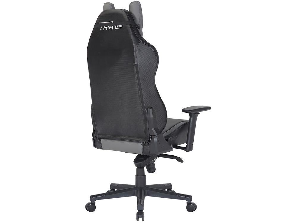 Cadeira Gamer Techni Sport Reclinável Giratória Preta e Cinza TS61