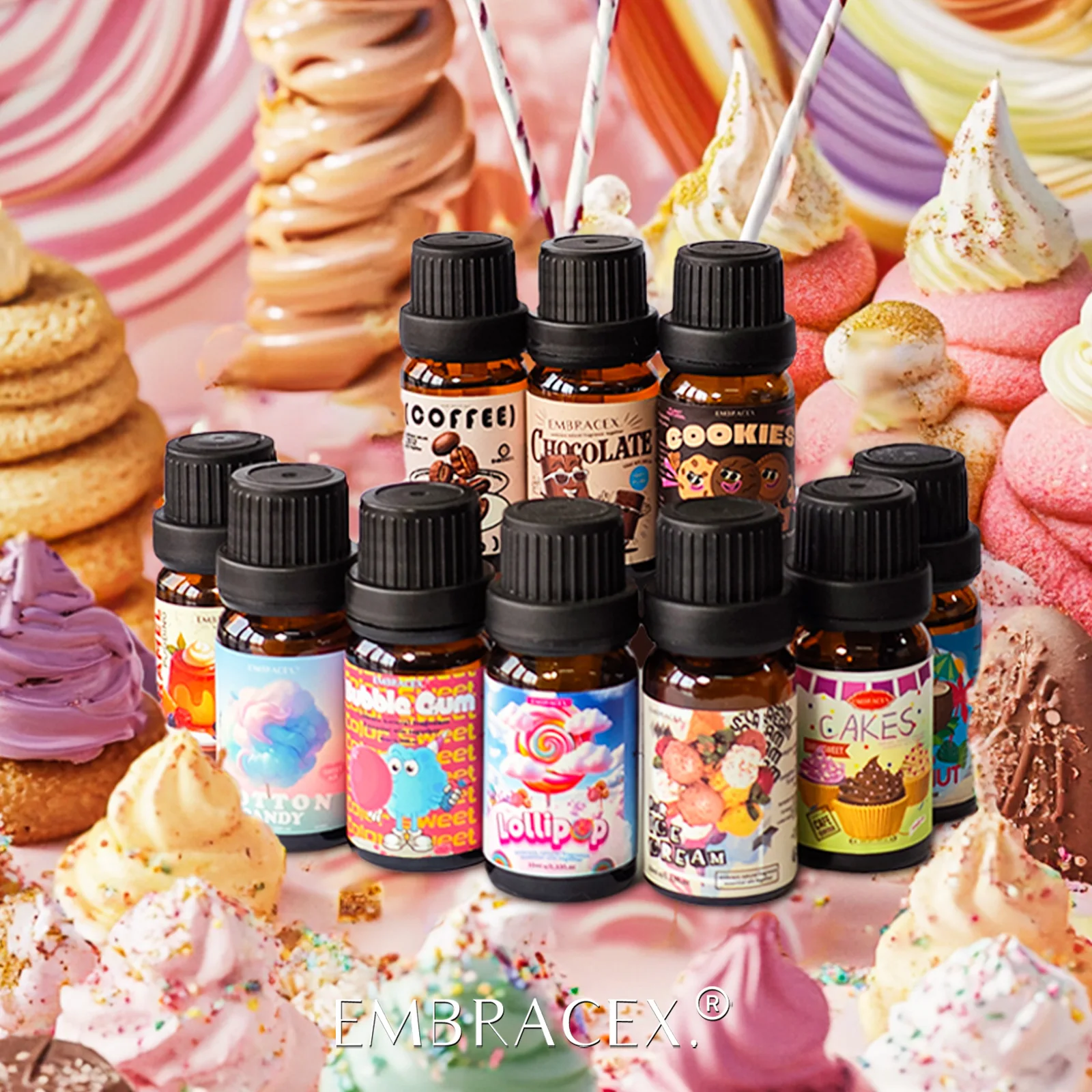 17 typle Gourmet Essential Oils Perfumes Fragrance Is Long-Lasting For Skin、Diffusers、Candles Making Gifts For Women