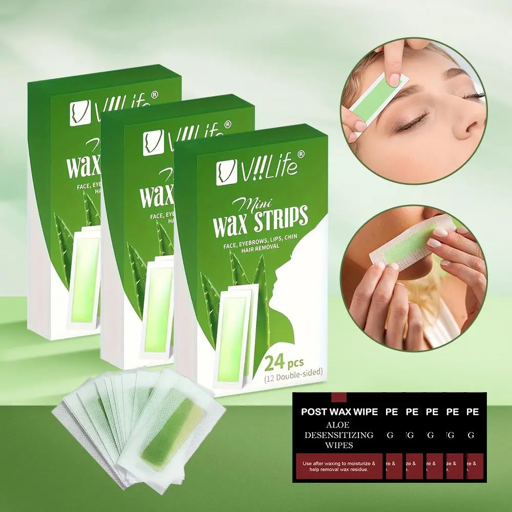 Tiras de cera de depilación rápida indolora, toallita para encerado, pegatina profesional para el cuerpo y la cara, piernas, labios, depilación, papel encerado, uso para mujeres y hombres