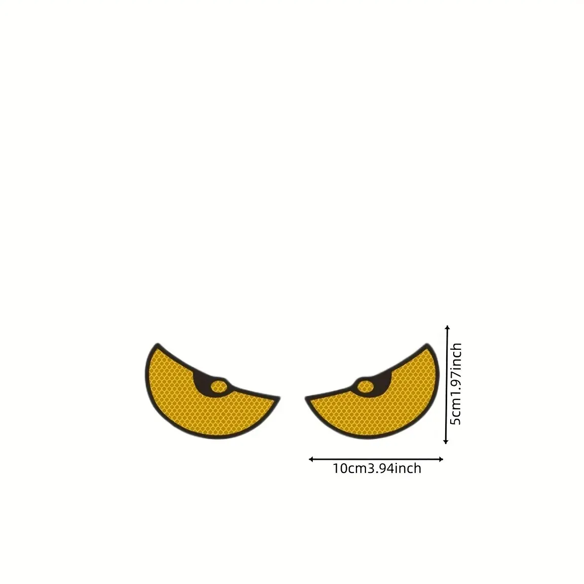 2pcs Car Reflective Safety Warning Tape Cat Eyes Pattern Night Driving Safety Decals for Auto Truck Motorcycle Reflector Sticker