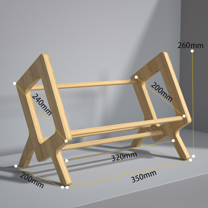 Desktop Mini scaffalature per libri in legno massello documenti per ufficio semplici riviste cancelleria Home Studyroom libri Sundry Organizer Rack