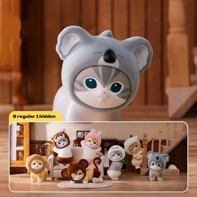 Mofusand Fluffy Party Series Cute Blind Box Toy Cute Figure Kawaii Anime Figurines Collect Toys Mystery Box Kids Holiday Gift