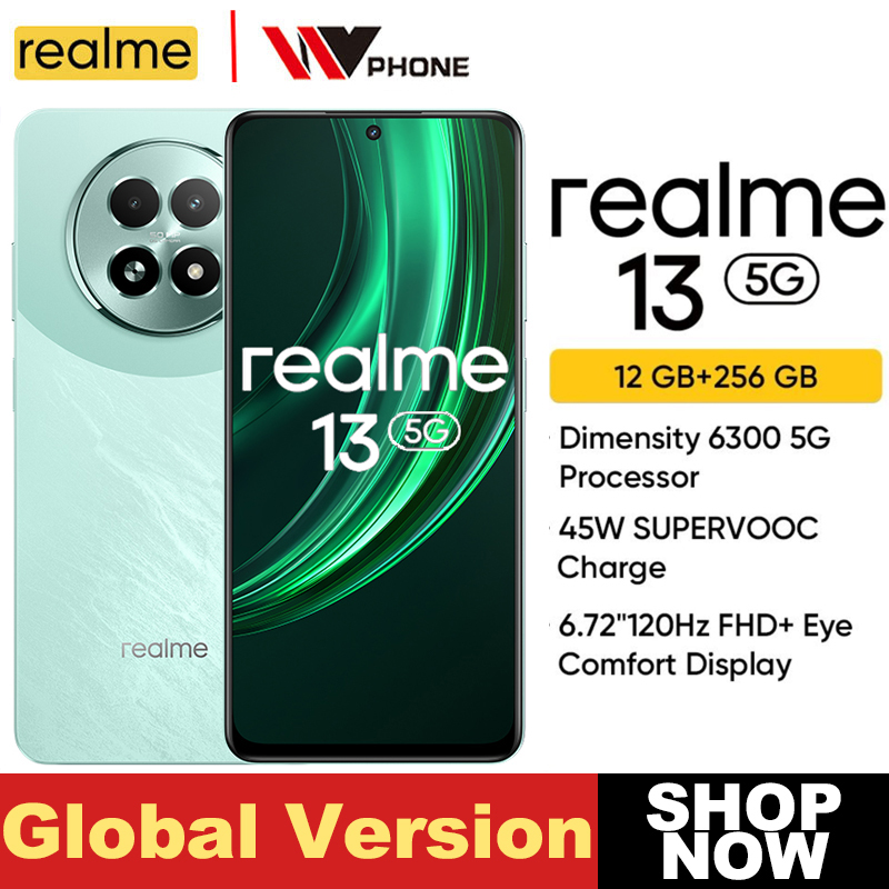 Realme 13 5G Smartphone 5000mAh batería masiva dimensión 6300 5G Chipset 6,72 "120Hz pantalla 50MP OIS cámara 45W carga IP64