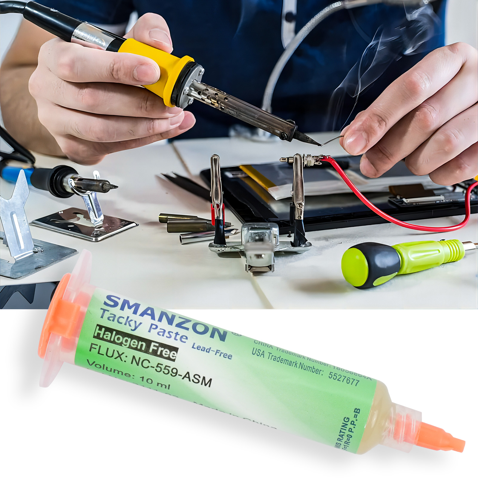 NC-559-ASM 10cc Flussmittel kein sauberes Flussmittel zum Löten smd bga reballing Löten Schweißen Flussmittel Löt paste