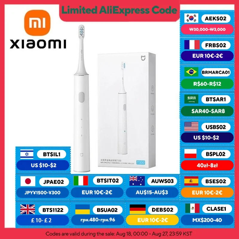 XIAOMI MIJIA T300 elektryczna szczoteczka do zębów IPX7 wodoodporna inteligentna szczoteczka soniczna ultradźwiękowe wybielanie zębów szczoteczka do zębów do szczoteczek do zębów