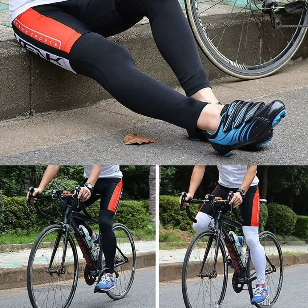 サイクリングとランニング用のレッグカバー,アイスシルク,UV保護,レッグウォーマー,冷却,スポーツギア,高弾性,速乾性,夏