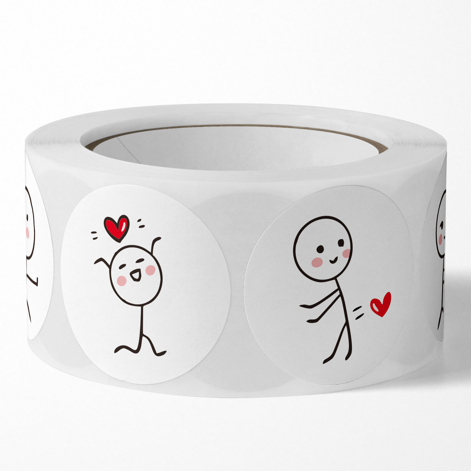 100-500pcs Valentine's Day  Stickers Love Labels for Wedding Holiday Gift Decoration Envelope Sealing Stickers Scrapbooking