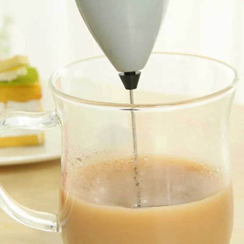 Mini frullatore elettrico per latte Frullino per le uova portatile Mungitore per latte in acciaio inossidabile Bevanda a bolle Stir Bar Utensili da cucina creativi