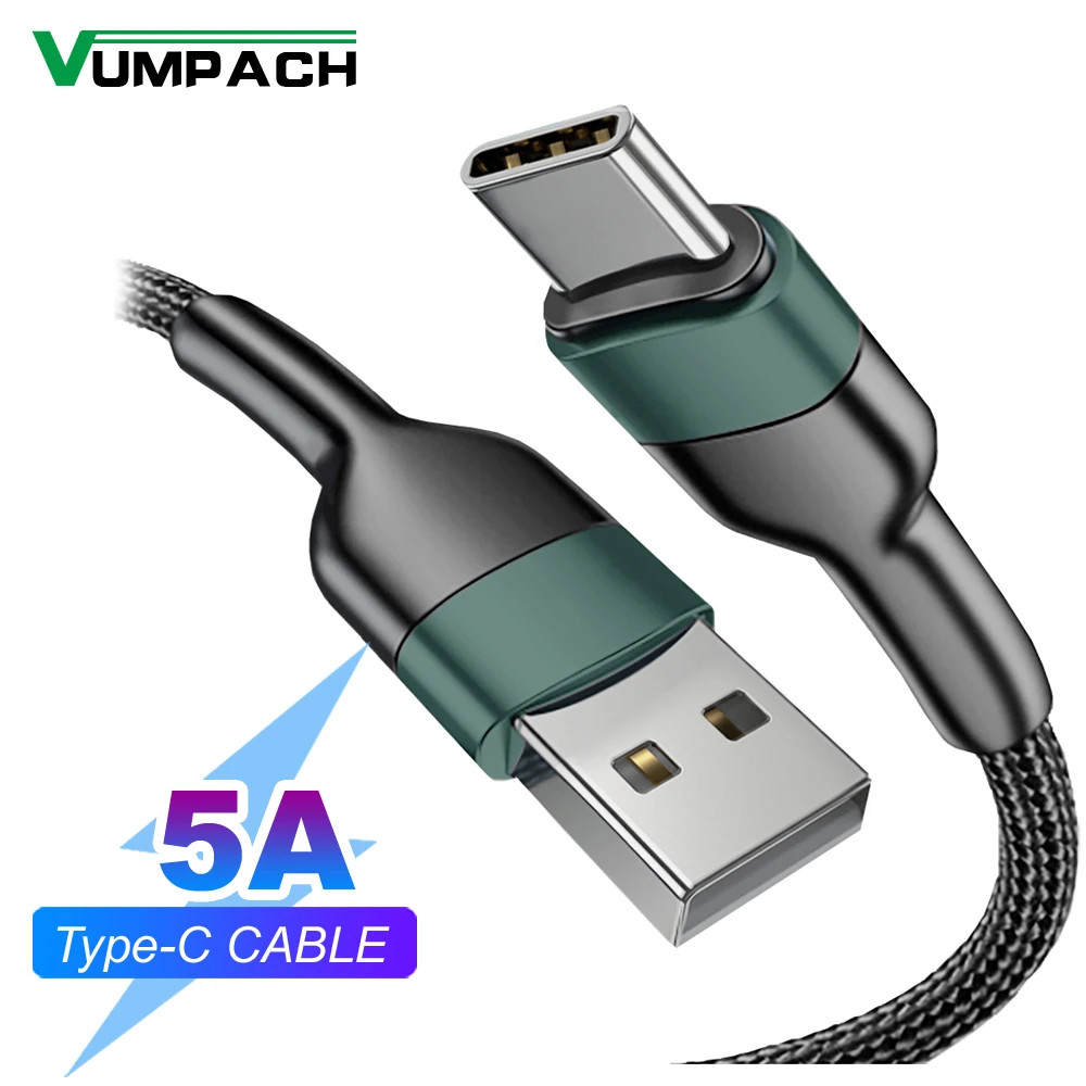Vumpach cable usb tipo c Cable de datos de carga rápida cable cargador c para iphone 15 Samsung s21 A51 xiaomi mi 10 redmi huawei Cable