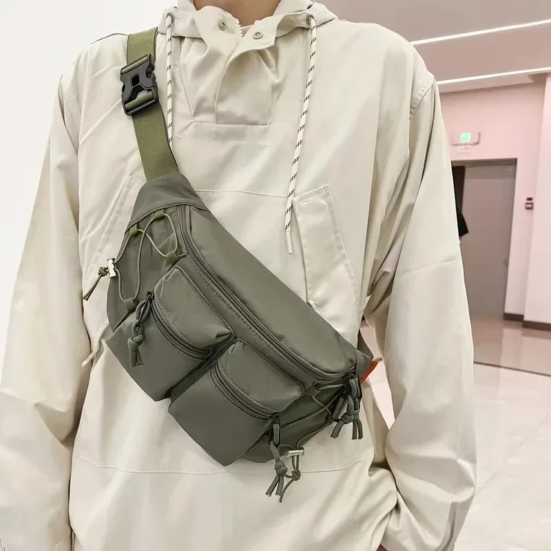 Riñoneras de nailon con cremallera de alta calidad, bolsos para mujer a la venta 2025, riñoneras sólidas de alta capacidad, Pochete versátil de ocio
