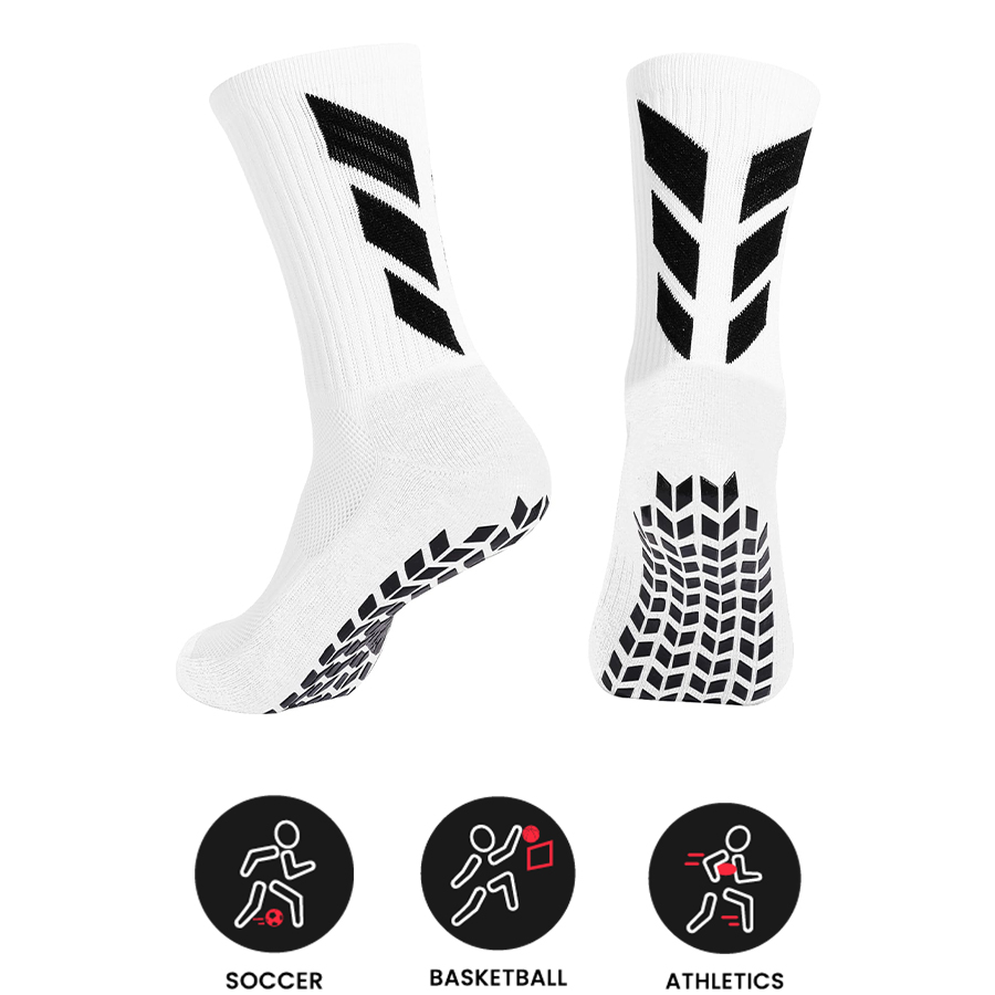 1 pair of socks football socks men's anti slip hospital yoga anti slip training sports socks
