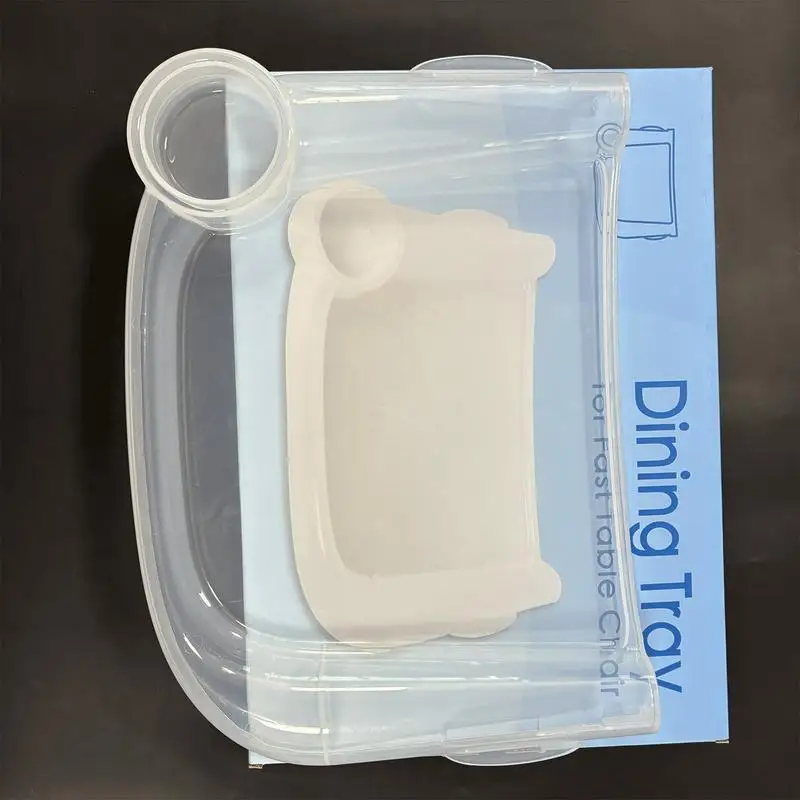 Cadeira de jantar com borda profunda Design para crianças, cadeira alta de crescimento, mesa de jantar, prato de jantar para bebês