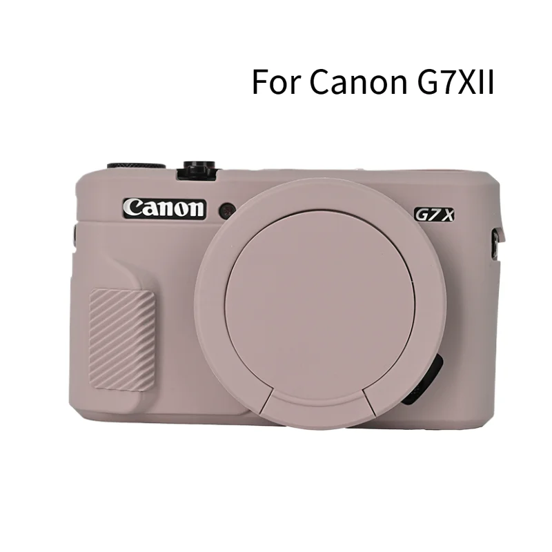 Funda de silicona de goma suave G7X3 G7X2 para Canon Powershot G7XII G7X II G7X Mark 2 G7X Mark III G7XIII con Protector de lente