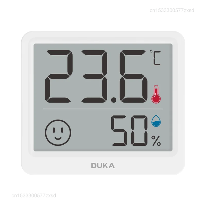 Xiaomi Duka Electronic Thermometer Hygrometer Weather Station High Precision with Table Clock Function Mini Thermometer LCD Tool