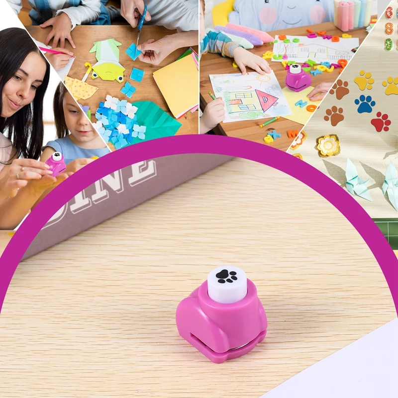 Mini Sổ Lưu Thủ Công Cắt Thẻ Thủ Công Calico In DIY Giấy Shaper Punch (Paw)