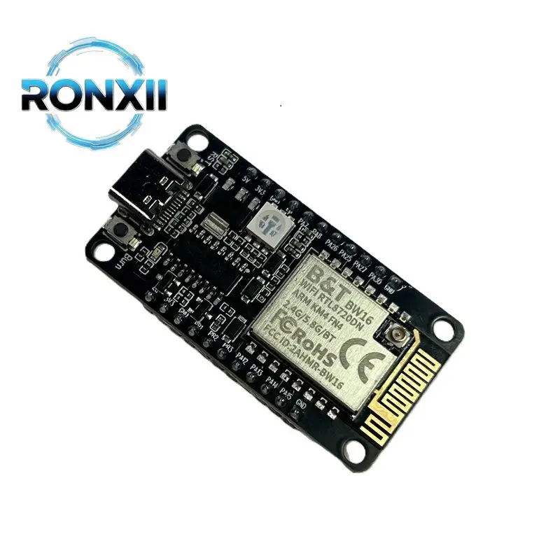 Placa de desenvolvimento BW16-Kit Módulo Bluetooth de baixa potência WiFi de banda dupla baseado em RTL8720DN com IPEX