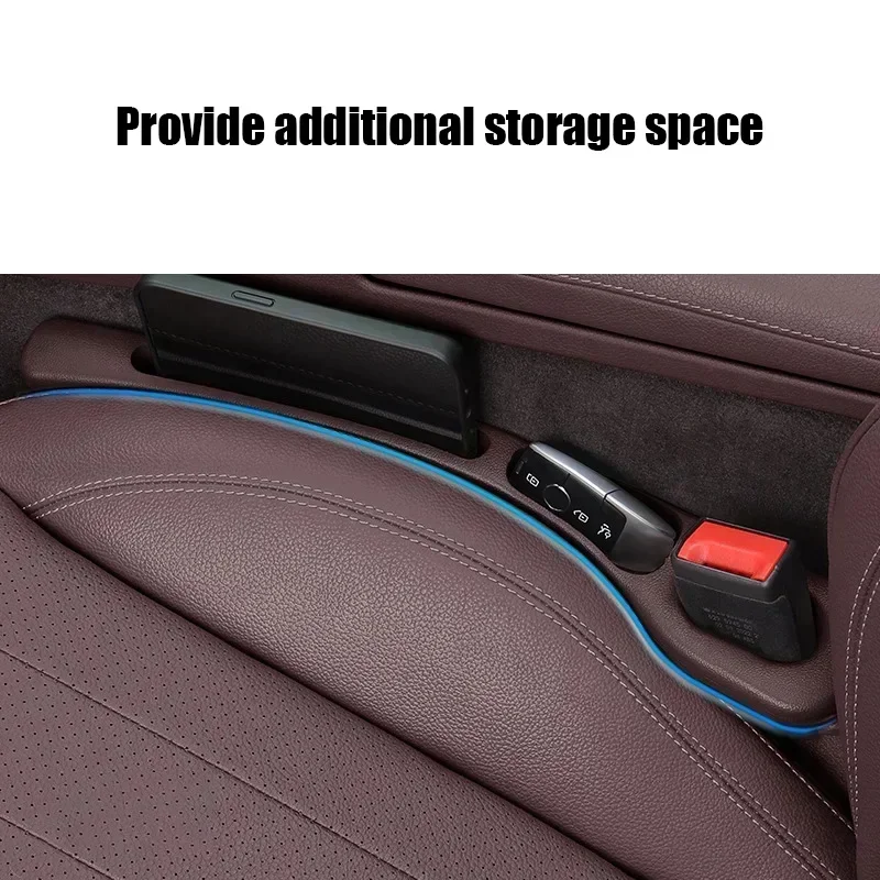 2Pcs Universal Car Seat Gap Plug Strip Side Seam Car Gap Filler Leak Proof Seat Gap Storage Organizer Auto Interior Decoration
