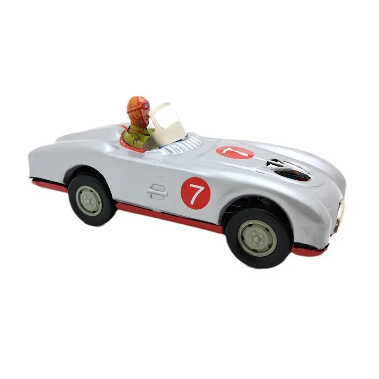 MS642 レトロNo. 7 レーシング写真小道具 80 年代以降のテーマ バー レストラン オーナメント ブリキ工芸品