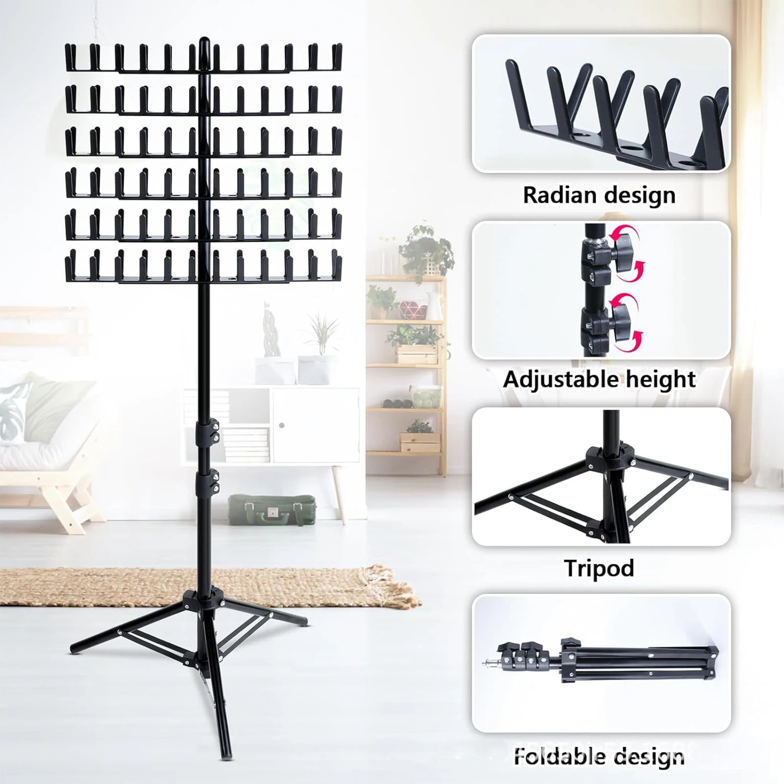 Rack per intrecciare i capelli Rastrelliere per capelli a 2 lati per trecce Supporto per estensione dei capelli per treccia regolabile in altezza per salone di casa