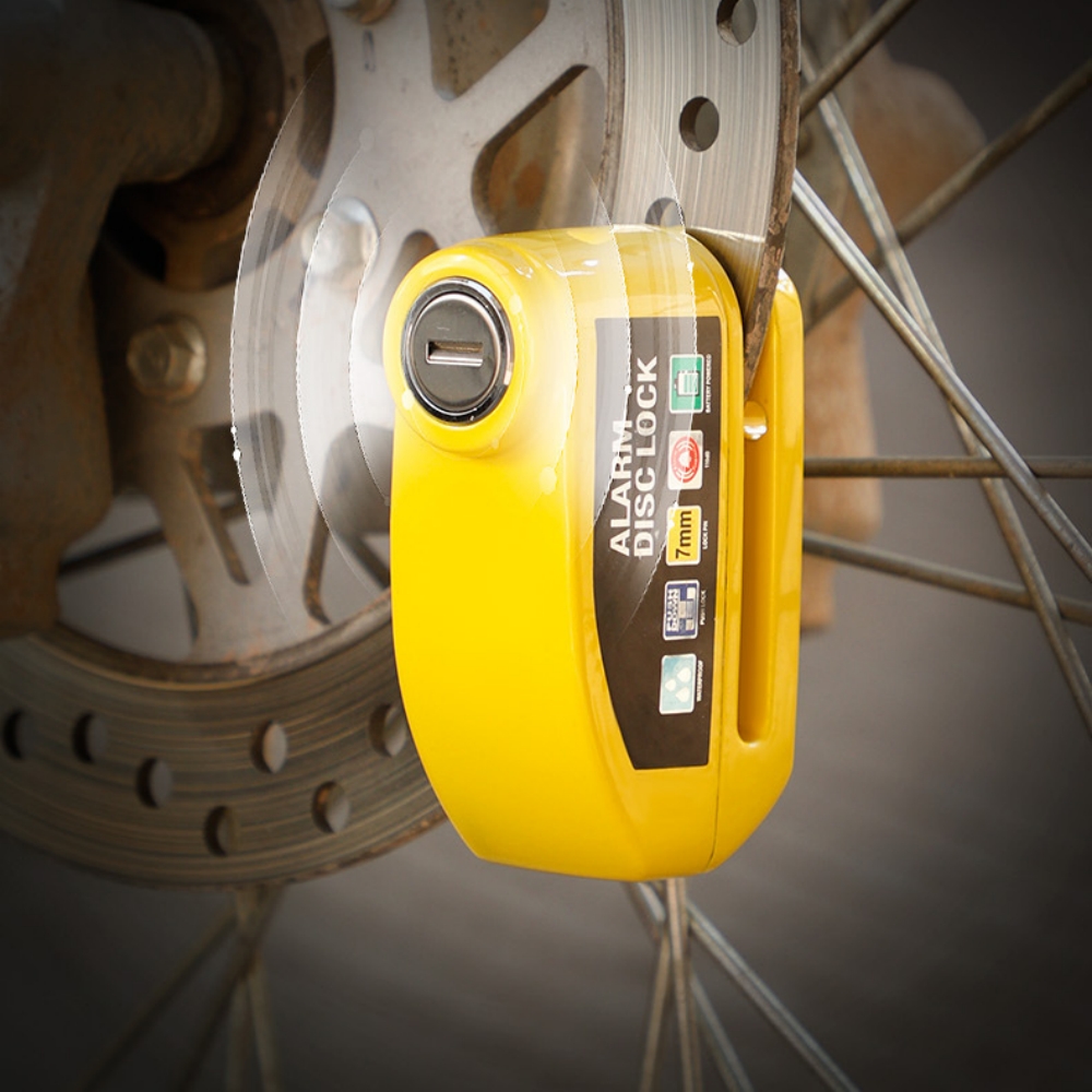 Motorfiets Fietsvergrendeling Alarm Fietsslot Bescherming Aluminium Antidiefstal Schijfremslot Moto Accessoires