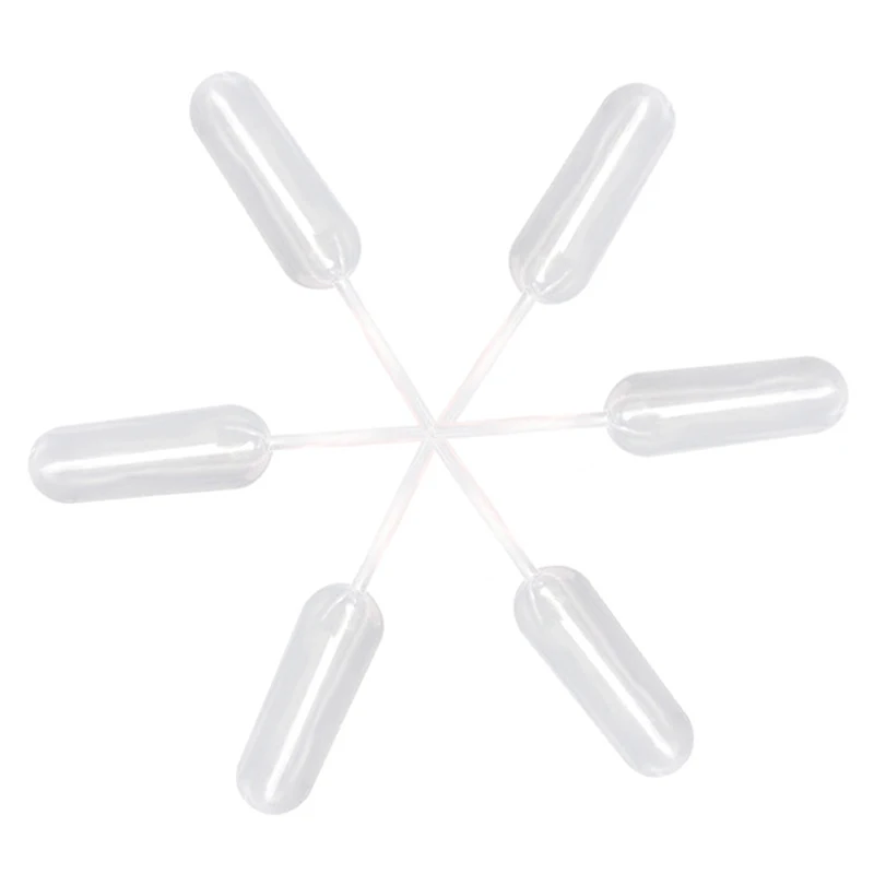 100 Cái/lốc 4Ml Nhựa Bóp Truyền Pipet Nhỏ Giọt Dùng Một Lần Pipet